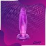 Purple Jelly Anal Vibrating Butt Plug With Suction Cup AD-024