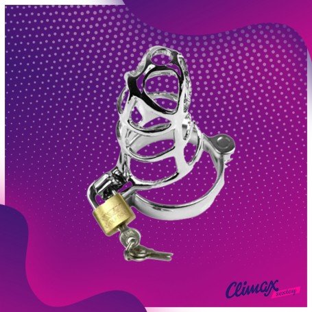 Chastity Steel Lock Device for Men BDSM-010