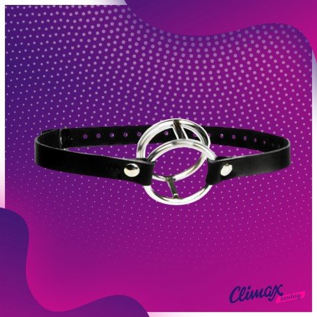 Double Metal Ring Gag for Him & Her BDSM-003