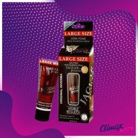 Jaguar Power Ultra Foam Penis Enlargement Cream 50ml PEC-001
