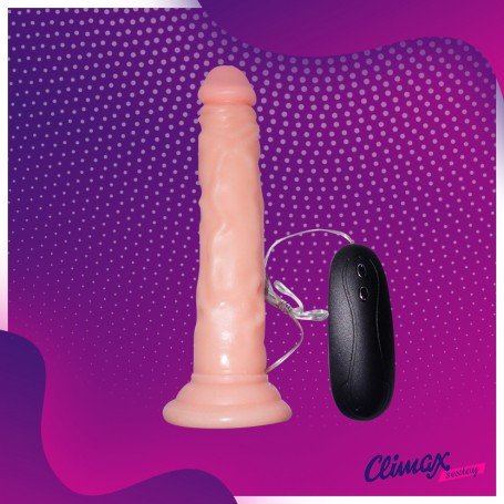 Strong Suction Cup Realistic Vibrator With Remote RSV-082