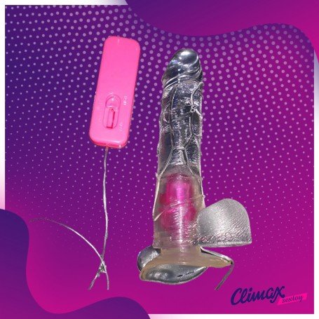 Crystal Lover Jelly Realistic Vibrator with Suction Cup RSV-065
