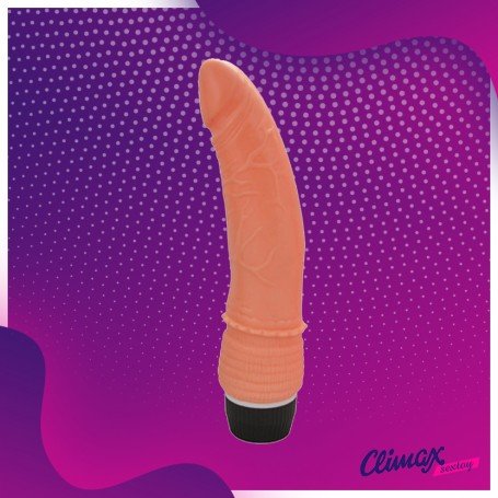 Ultra Slim Flexidick with vibrating Silicone RSV-036