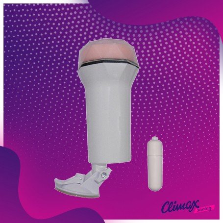 Super Soft Vibrating Male Stroker With Suction MS-048