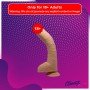 Realistic Non-vibrator with Round Balls and Suction Base RSNV-029